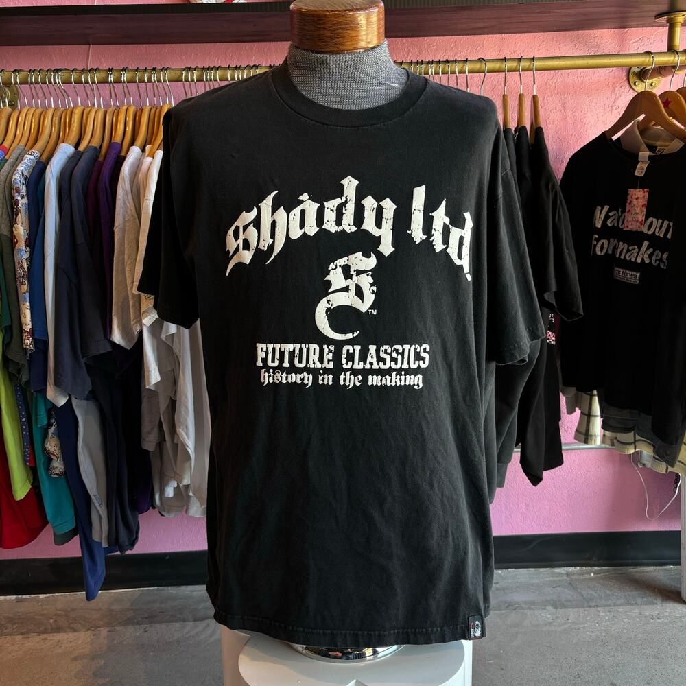 Vintage Y2K Shady Ltd Eminem Black Tee Size XL